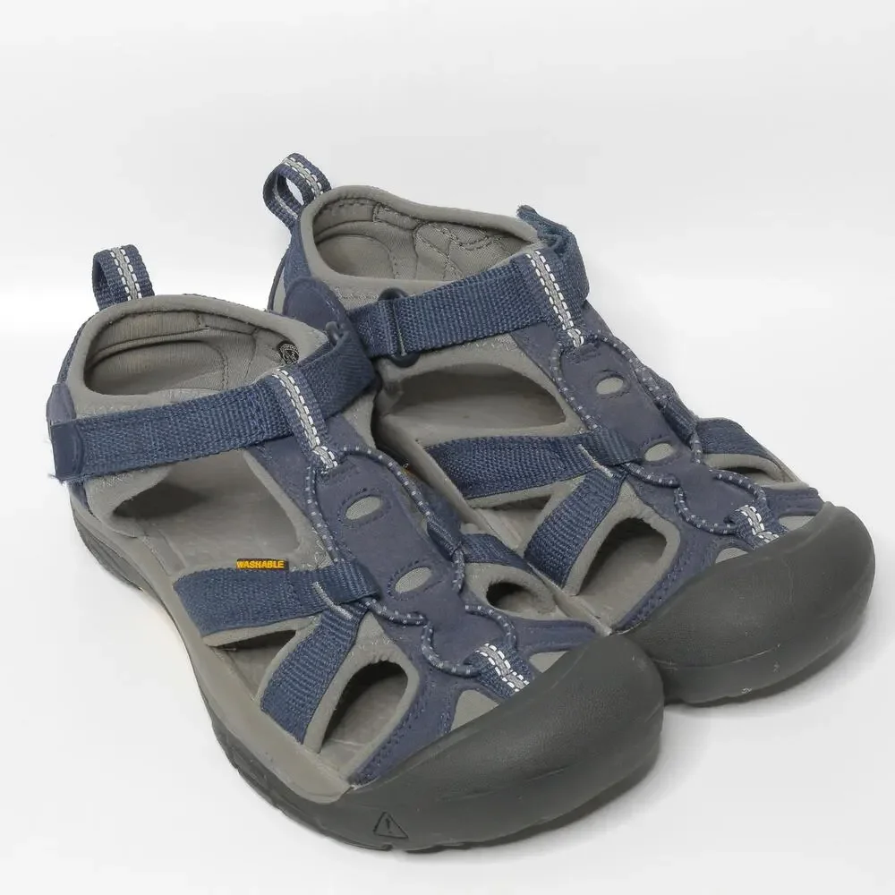 KEEN Venice H2 Water Sandals Shoes Bumper‎ Toe Blue Grey Youth Boys Sz 2
